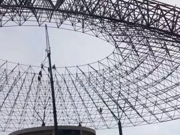 兴化篮球馆球形网架厂家价格